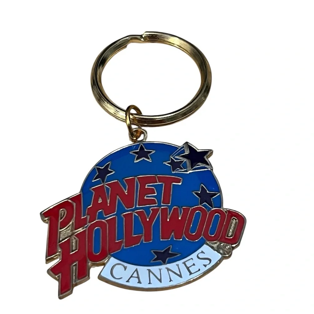 Vintage Planet Hollywood Cannes Keychain Set